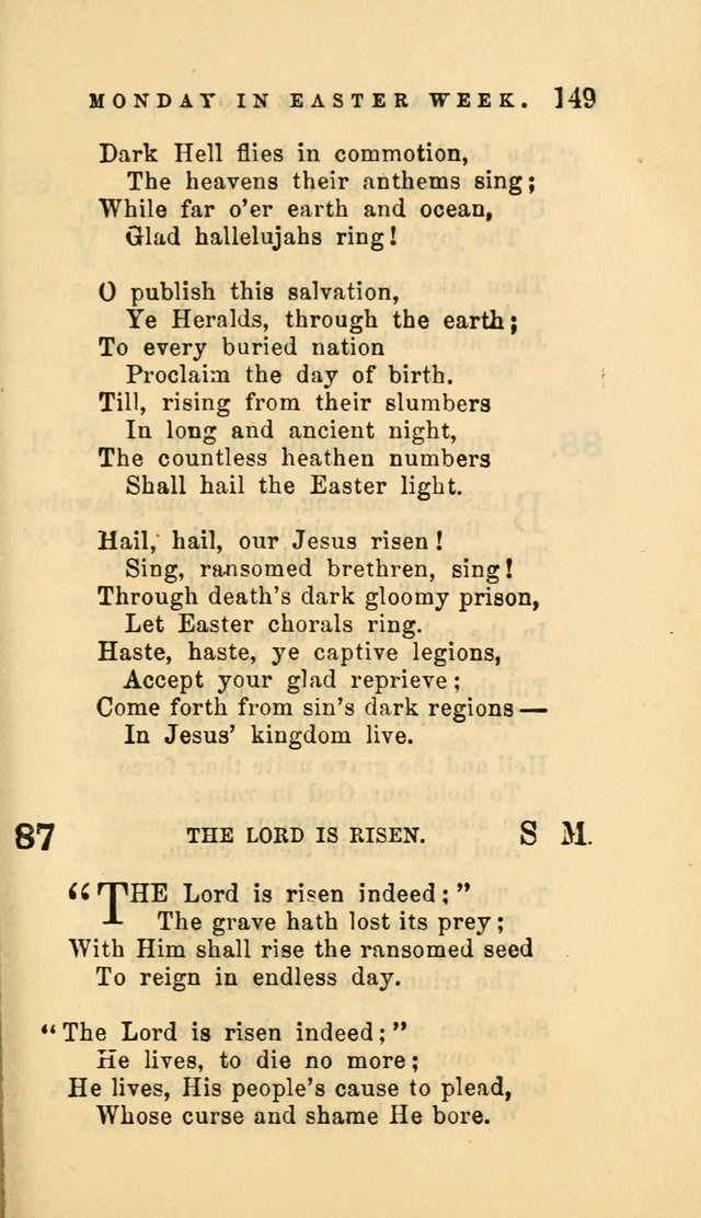 Hymns and Chants: with offices of devotion. For use in Sunday-schools, parochial and week day schools, seminaries and colleges. Arranged according to the Church year page 149