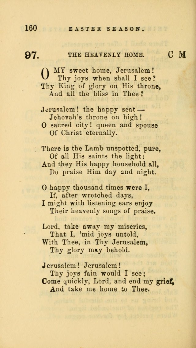 Hymns and Chants: with offices of devotion. For use in Sunday-schools, parochial and week day schools, seminaries and colleges. Arranged according to the Church year page 160