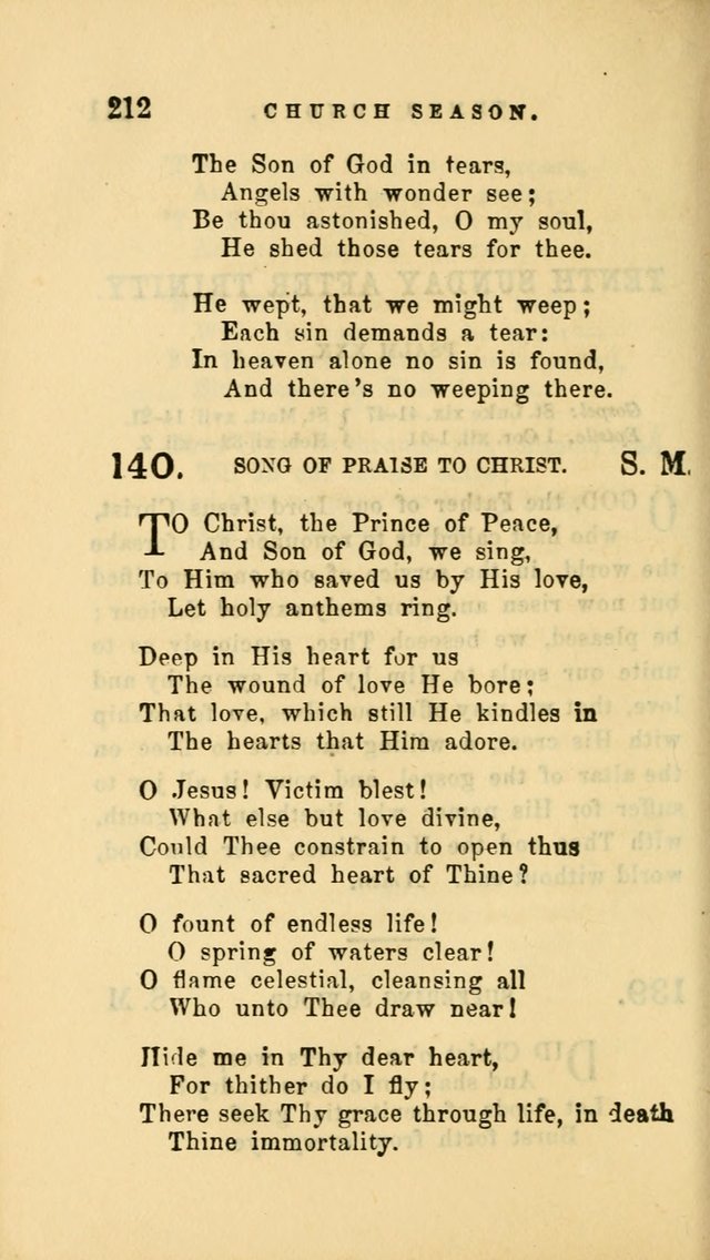 Hymns and Chants: with offices of devotion. For use in Sunday-schools, parochial and week day schools, seminaries and colleges. Arranged according to the Church year page 212