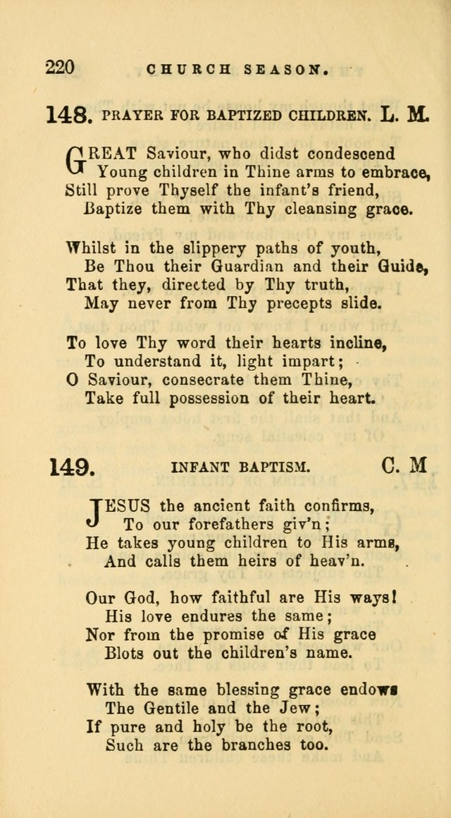 Hymns and Chants: with offices of devotion. For use in Sunday-schools, parochial and week day schools, seminaries and colleges. Arranged according to the Church year page 220