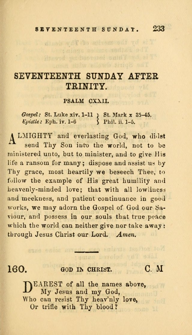 Hymns and Chants: with offices of devotion. For use in Sunday-schools, parochial and week day schools, seminaries and colleges. Arranged according to the Church year page 233