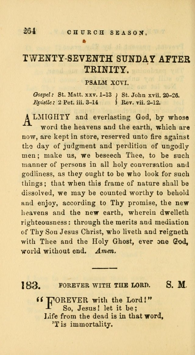 Hymns and Chants: with offices of devotion. For use in Sunday-schools, parochial and week day schools, seminaries and colleges. Arranged according to the Church year page 264