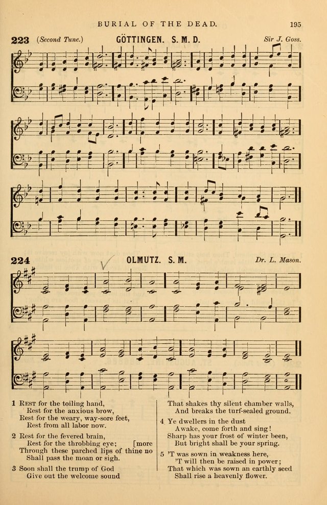 Hymnal Companion to the Prayer Book: suited to the special seasons of the Christian year, and other occasions of public worship, as well as for use in the Sunday-school...With accompanying tunes page 196
