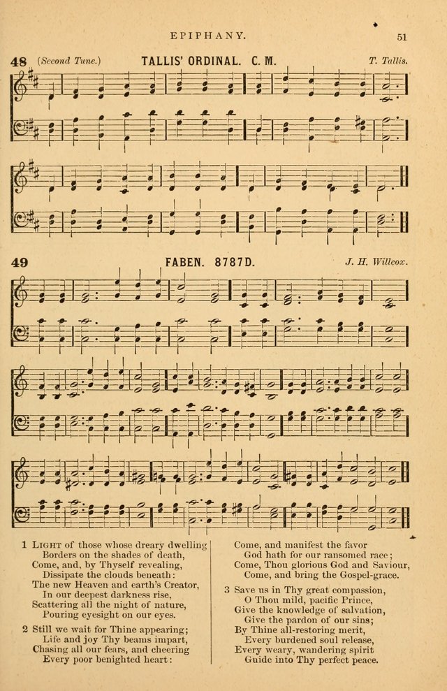 Hymnal Companion to the Prayer Book: suited to the special seasons of the Christian year, and other occasions of public worship, as well as for use in the Sunday-school...With accompanying tunes page 52