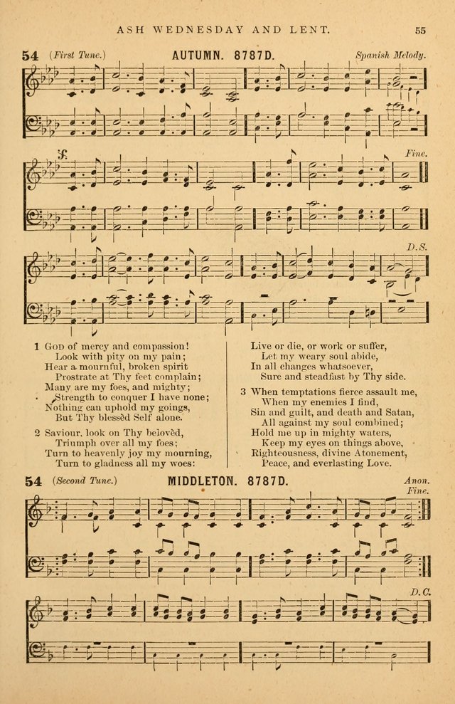 Hymnal Companion to the Prayer Book: suited to the special seasons of the Christian year, and other occasions of public worship, as well as for use in the Sunday-school...With accompanying tunes page 56