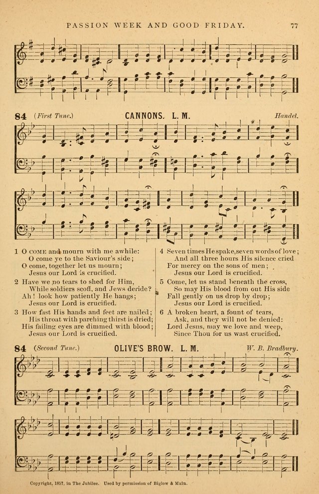 Hymnal Companion to the Prayer Book: suited to the special seasons of the Christian year, and other occasions of public worship, as well as for use in the Sunday-school...With accompanying tunes page 78