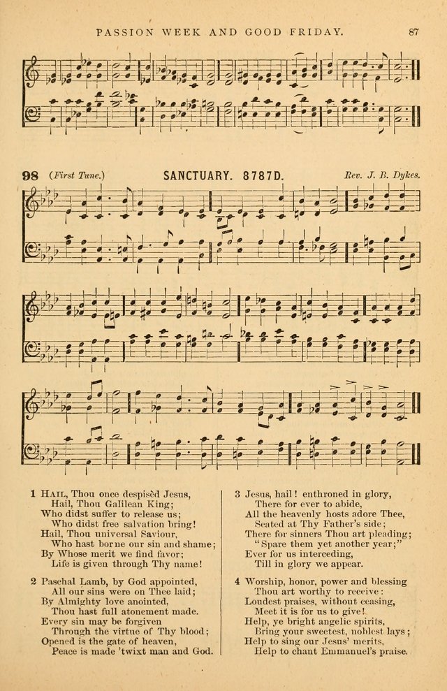 Hymnal Companion to the Prayer Book: suited to the special seasons of the Christian year, and other occasions of public worship, as well as for use in the Sunday-school...With accompanying tunes page 88