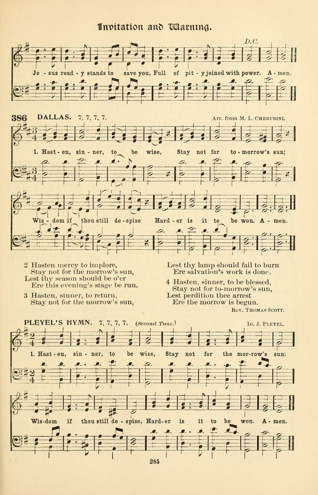 Hymnal Companion to the Prayer Book: with accompanying tunes page 291