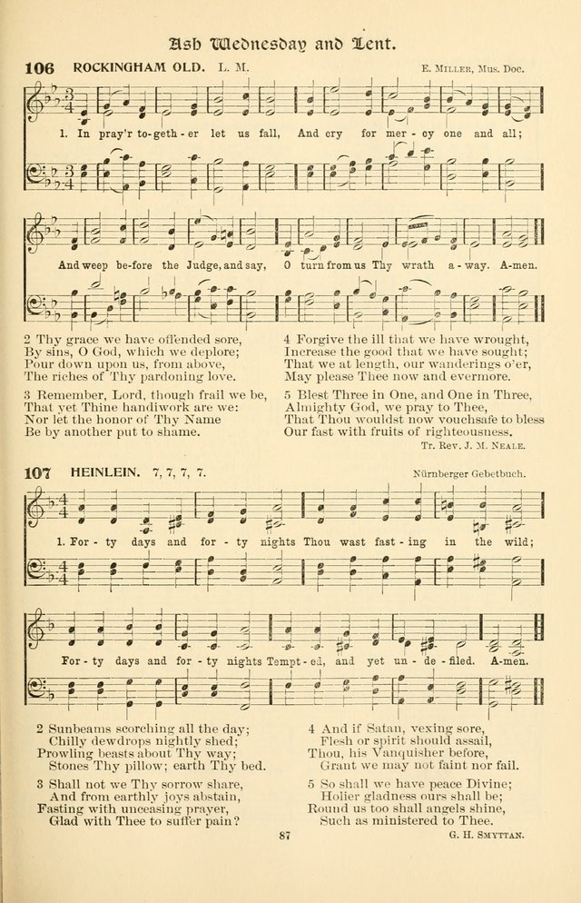 Hymnal Companion to the Prayer Book: with accompanying tunes page 89