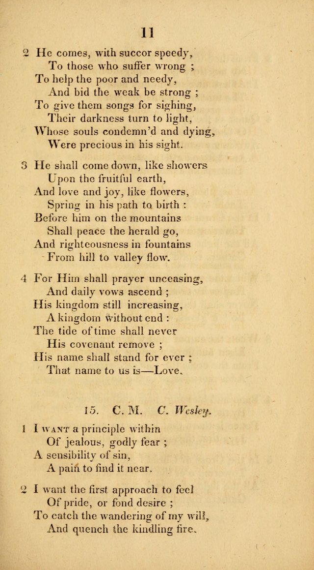 Hymns adapted to Communion Service page 11