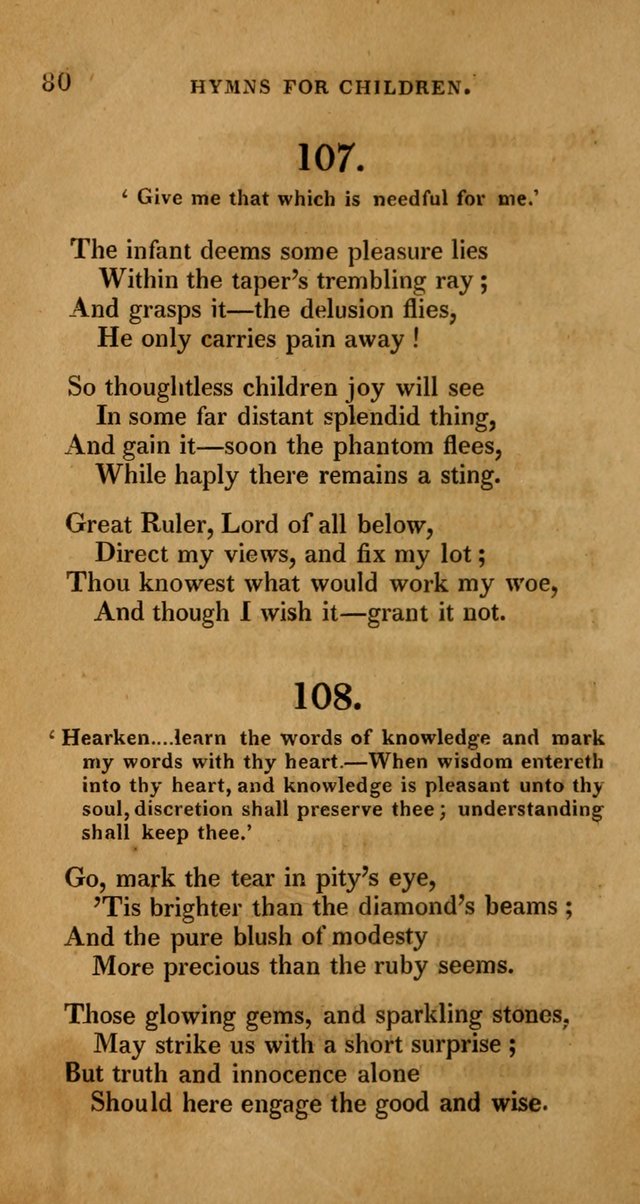 Hymns for Children, Selected and Altered page 73