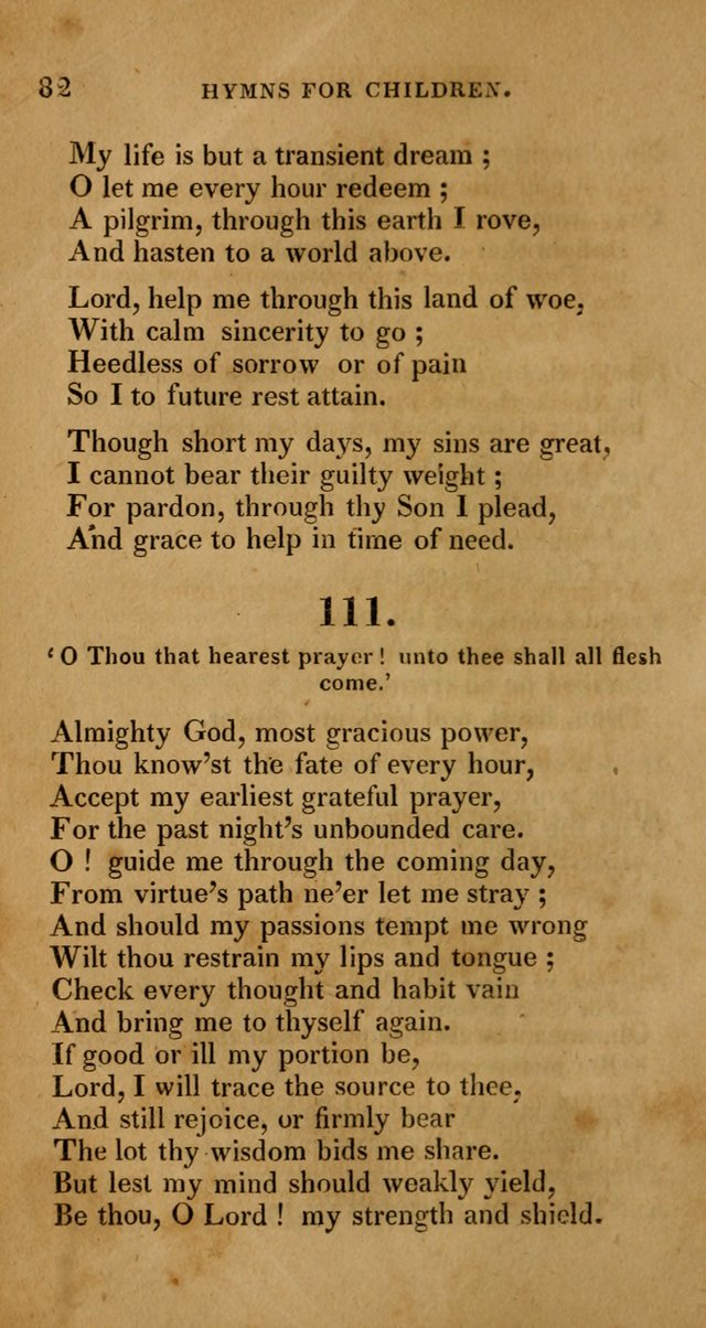 Hymns for Children, Selected and Altered page 75