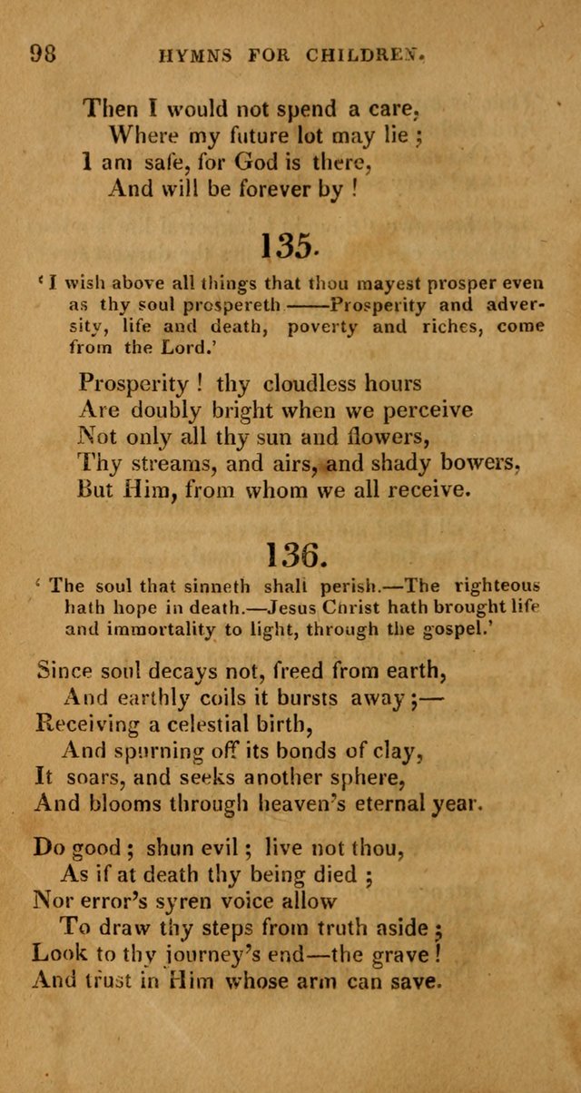 Hymns for Children, Selected and Altered page 91