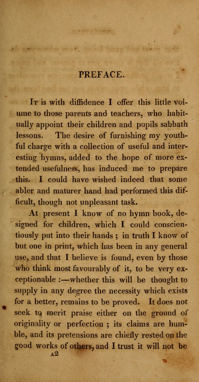 Hymns for Children, Selected and Altered page vii