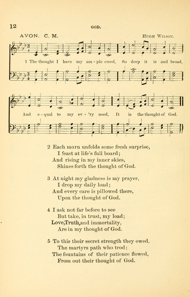 Hymnal for Christian Science Church and Sunday School Services page 12