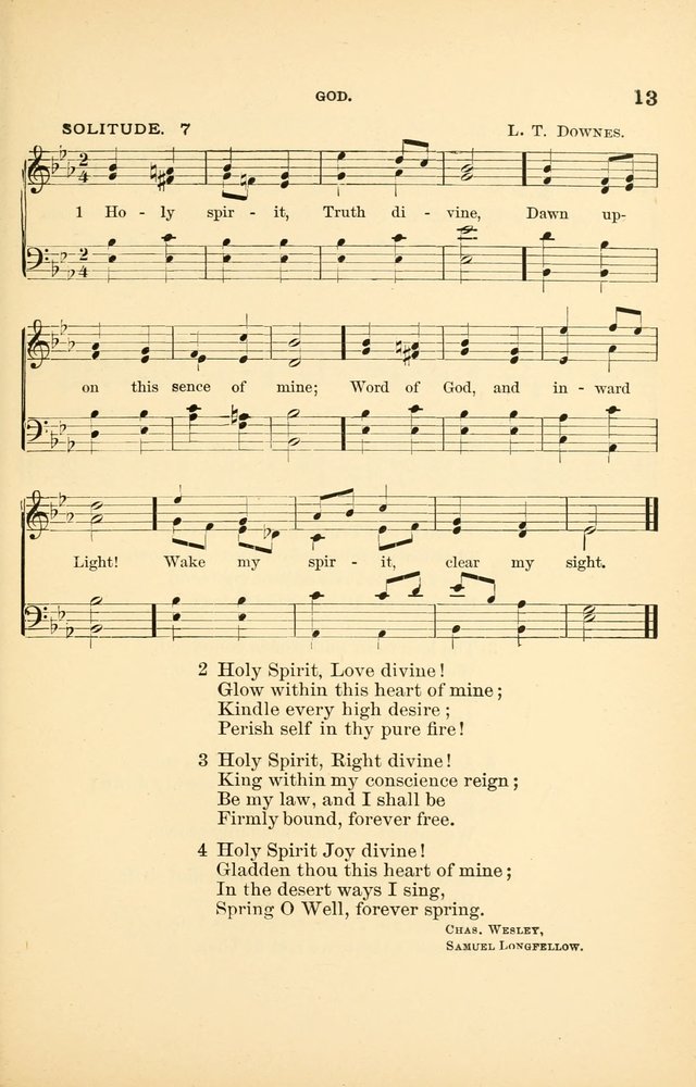 Hymnal for Christian Science Church and Sunday School Services page 13