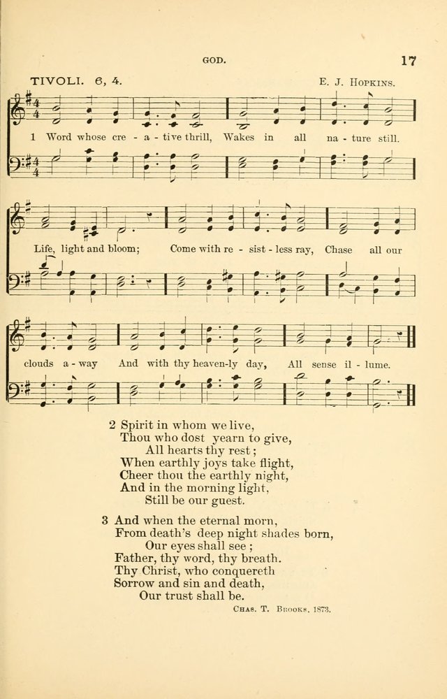 Hymnal for Christian Science Church and Sunday School Services page 17
