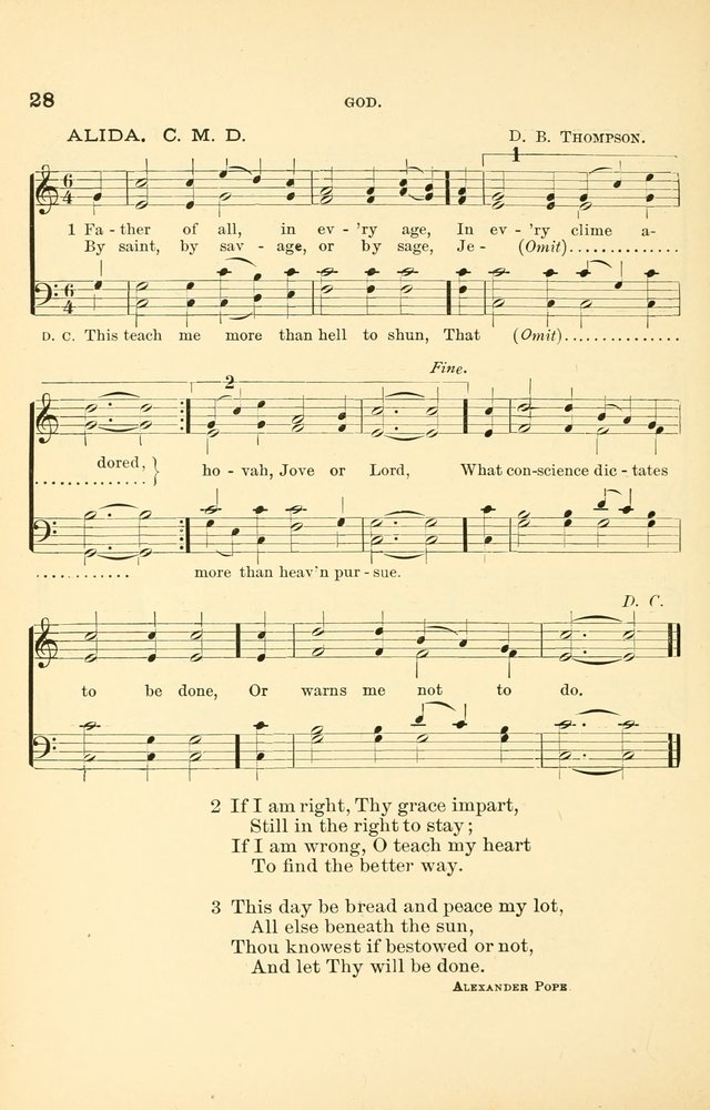 Hymnal for Christian Science Church and Sunday School Services page 28