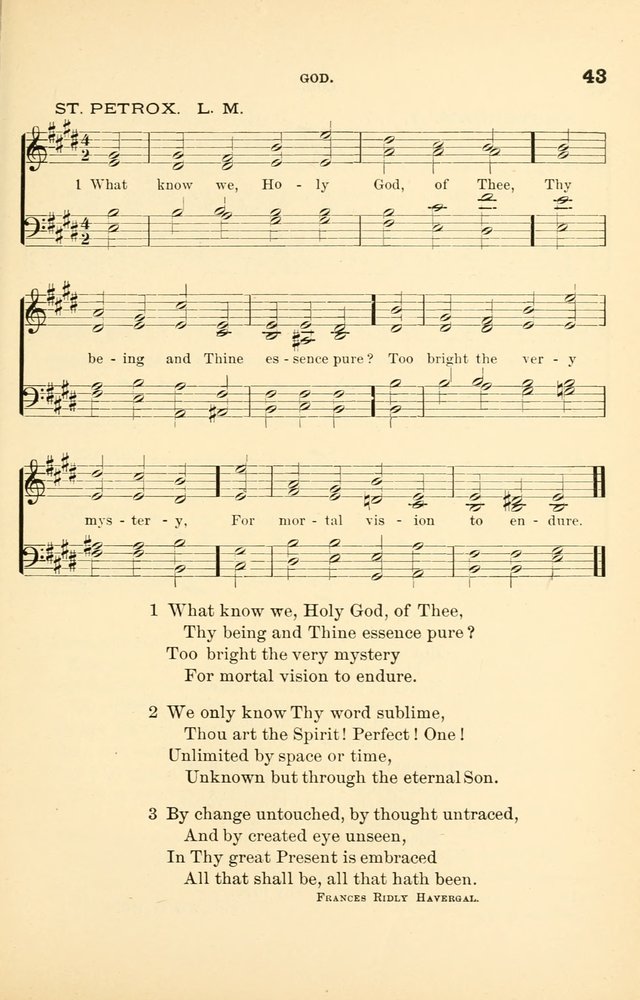 Hymnal for Christian Science Church and Sunday School Services page 43