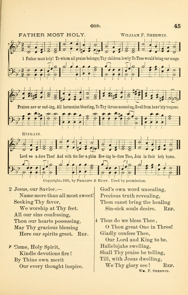 Hymnal for Christian Science Church and Sunday School Services page 45
