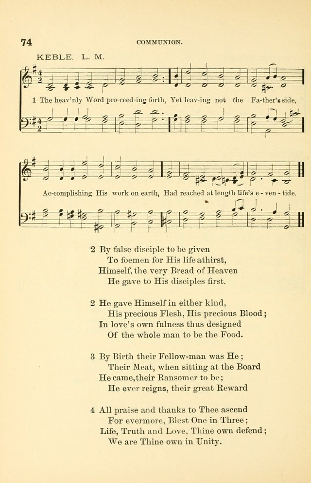 Hymnal for Christian Science Church and Sunday School Services page 74