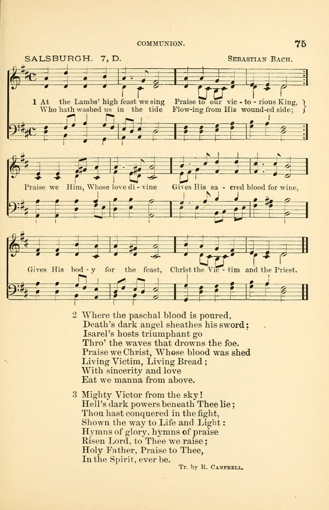 Hymnal for Christian Science Church and Sunday School Services page 75