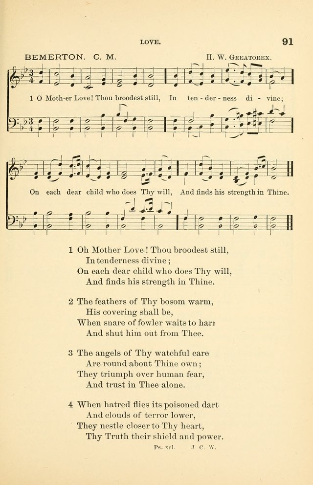 Hymnal for Christian Science Church and Sunday School Services page 91