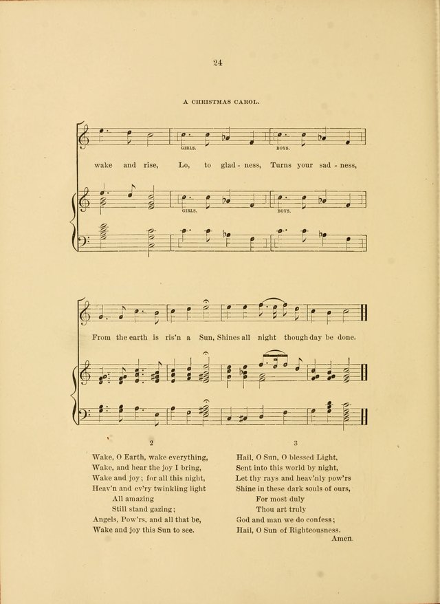 Hymns and Carols Set to Music page 24