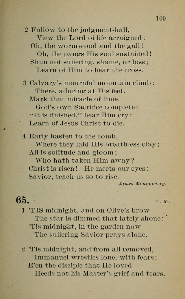Hymnal: for churches and Sunday-schools of the Augustana Synod page 109