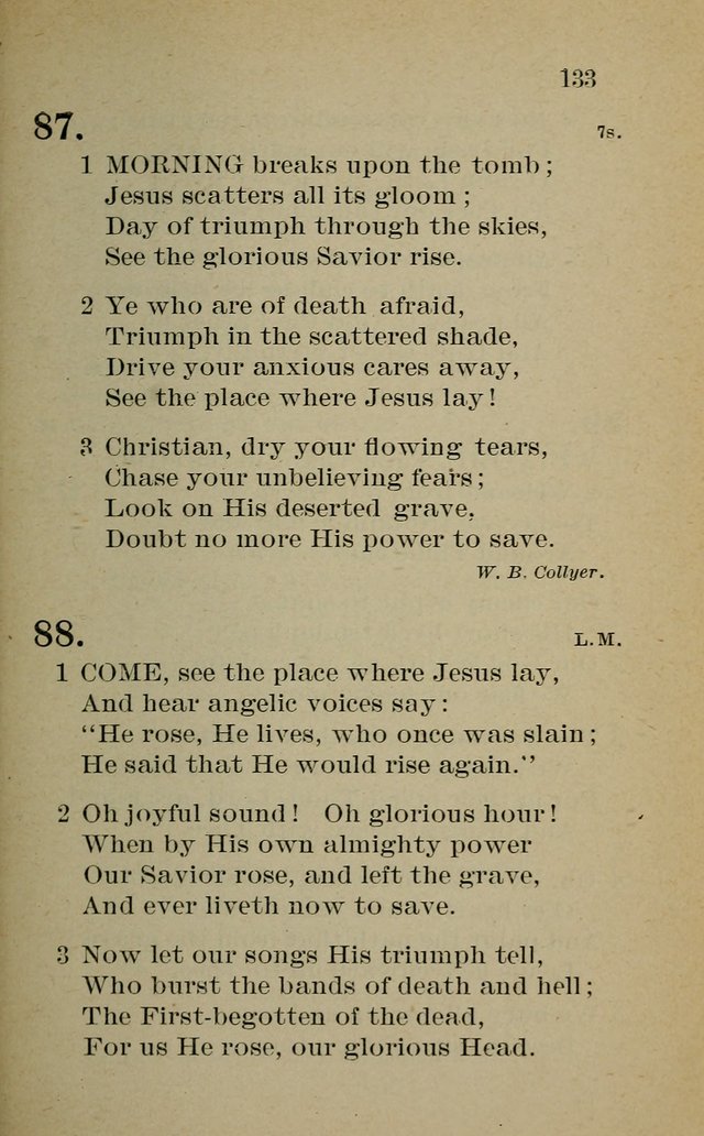 Hymnal: for churches and Sunday-schools of the Augustana Synod page 133