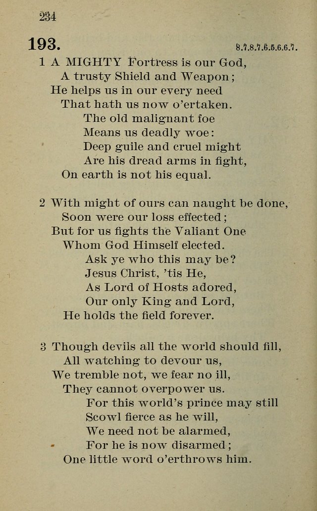 Hymnal: for churches and Sunday-schools of the Augustana Synod page 234