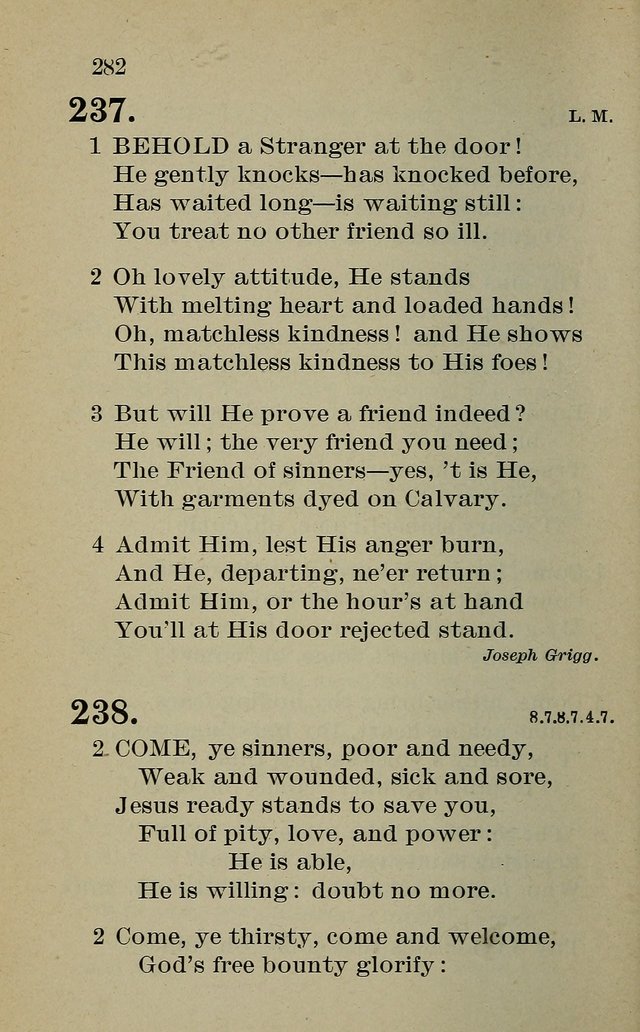 Hymnal: for churches and Sunday-schools of the Augustana Synod page 282