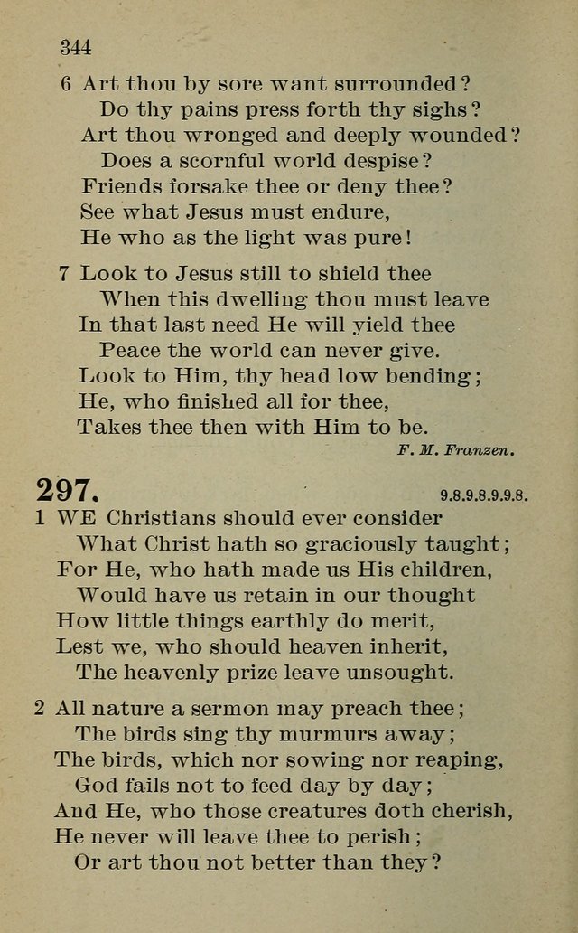 Hymnal: for churches and Sunday-schools of the Augustana Synod page 344