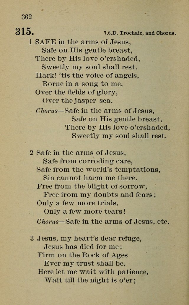 Hymnal: for churches and Sunday-schools of the Augustana Synod page 362