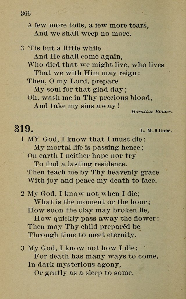Hymnal: for churches and Sunday-schools of the Augustana Synod page 366