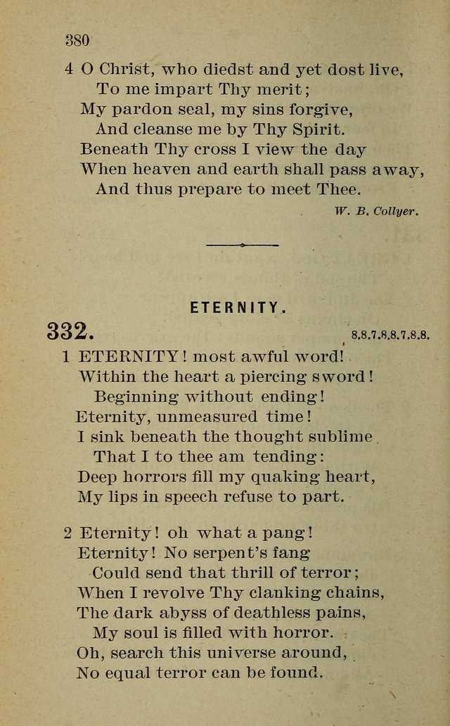 Hymnal: for churches and Sunday-schools of the Augustana Synod page 380