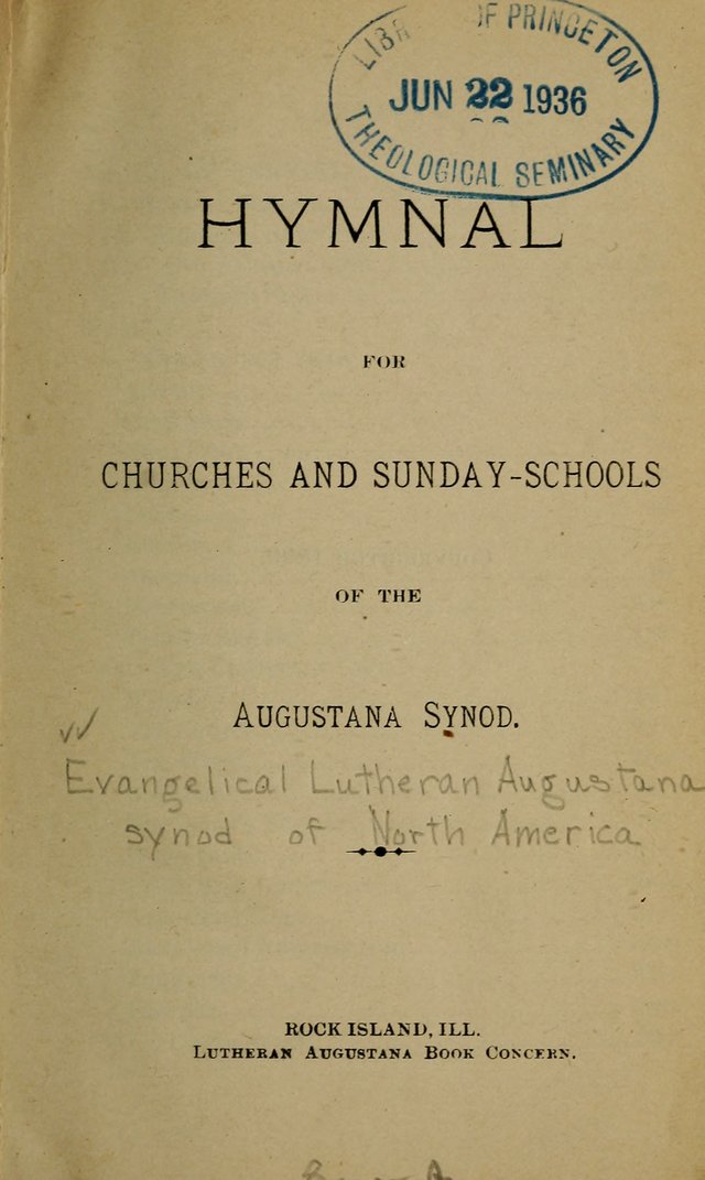 Hymnal: for churches and Sunday-schools of the Augustana Synod page 5