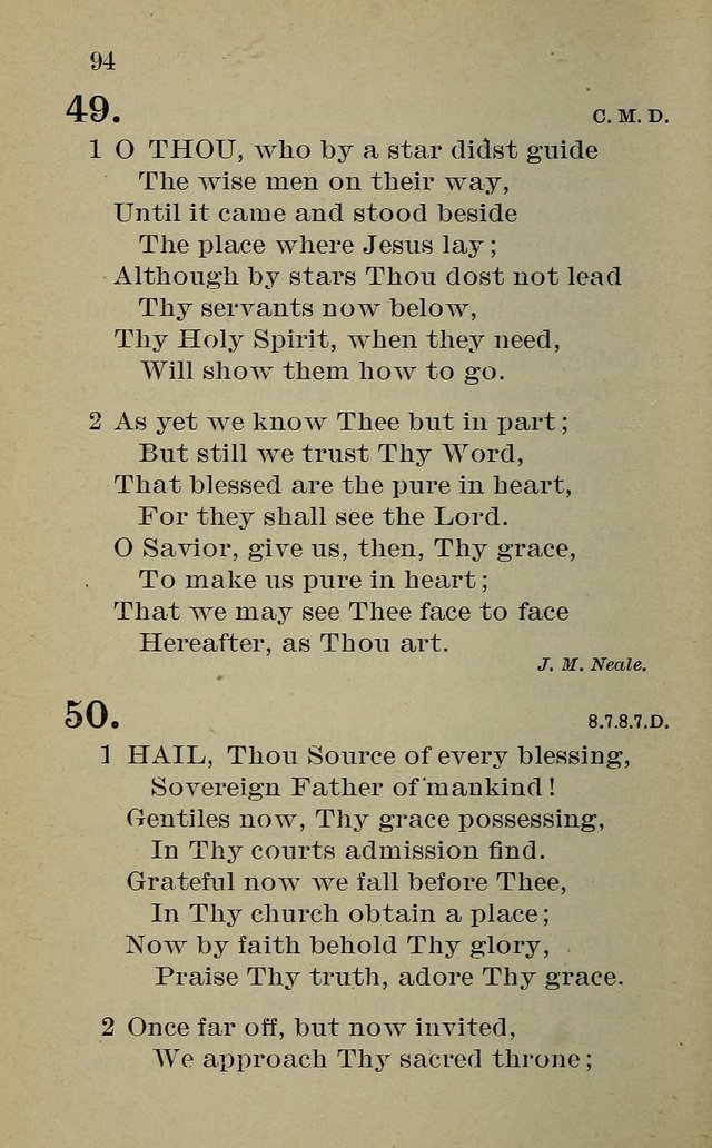 Hymnal: for churches and Sunday-schools of the Augustana Synod page 94