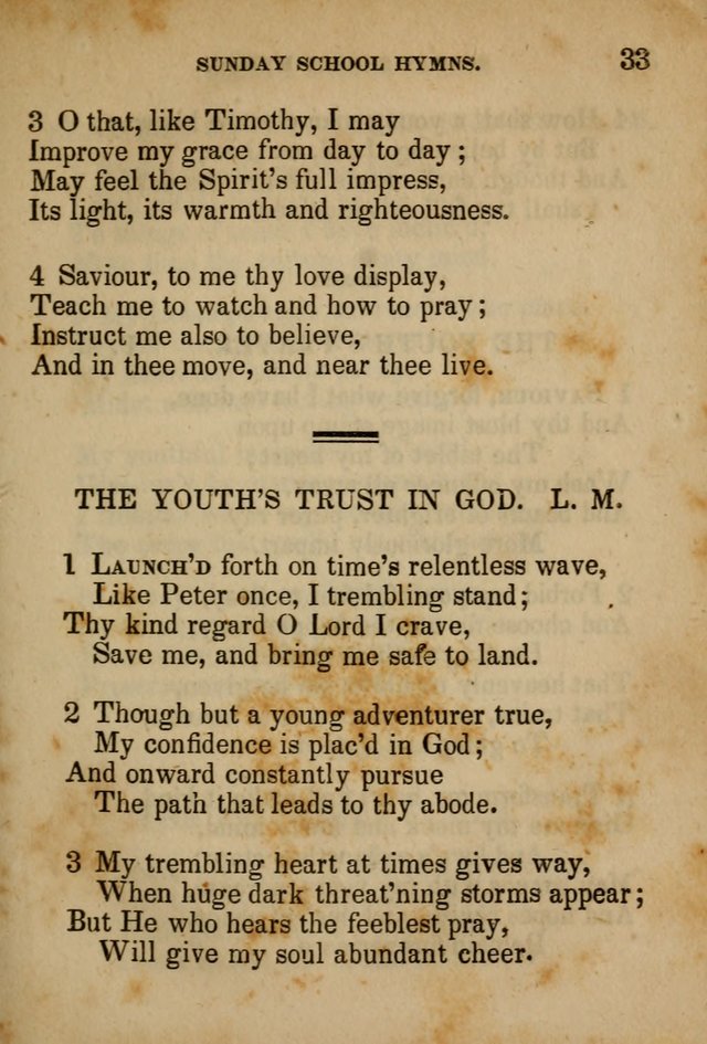 Hymns Composed for the Use of Sunday Schools, and Youthful Christians page 33