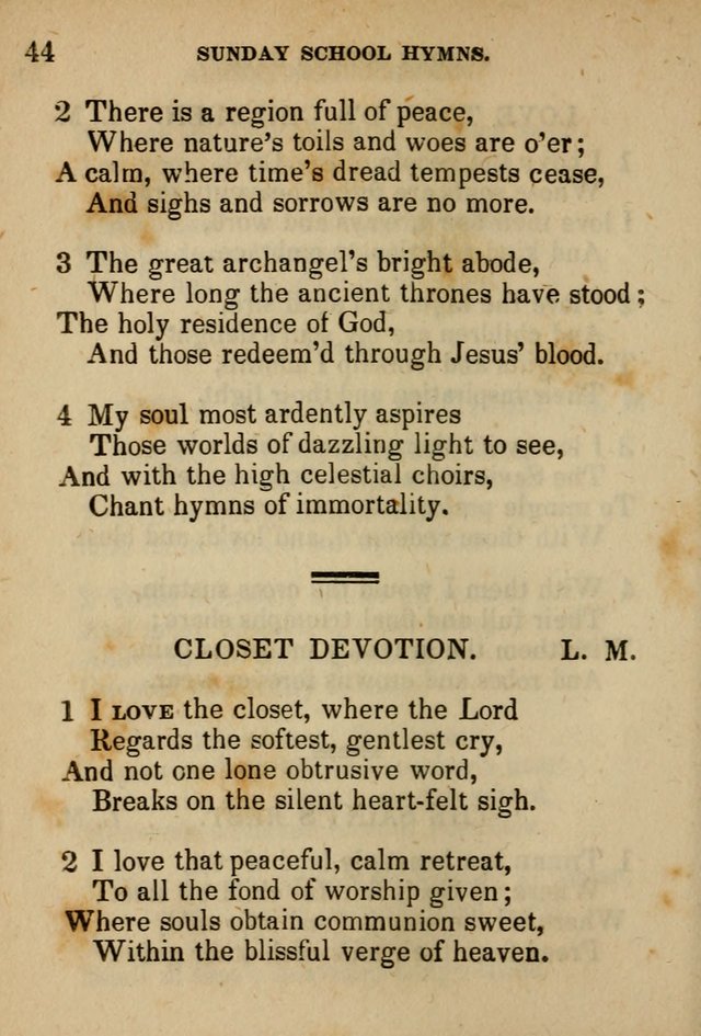 Hymns Composed for the Use of Sunday Schools, and Youthful Christians page 44