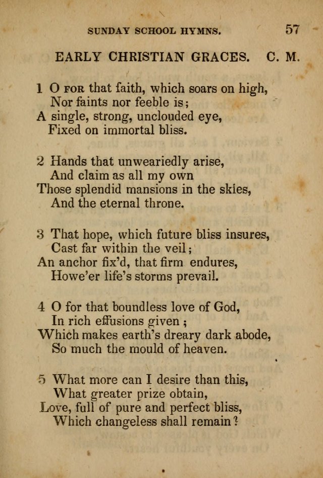 Hymns Composed for the Use of Sunday Schools, and Youthful Christians page 57