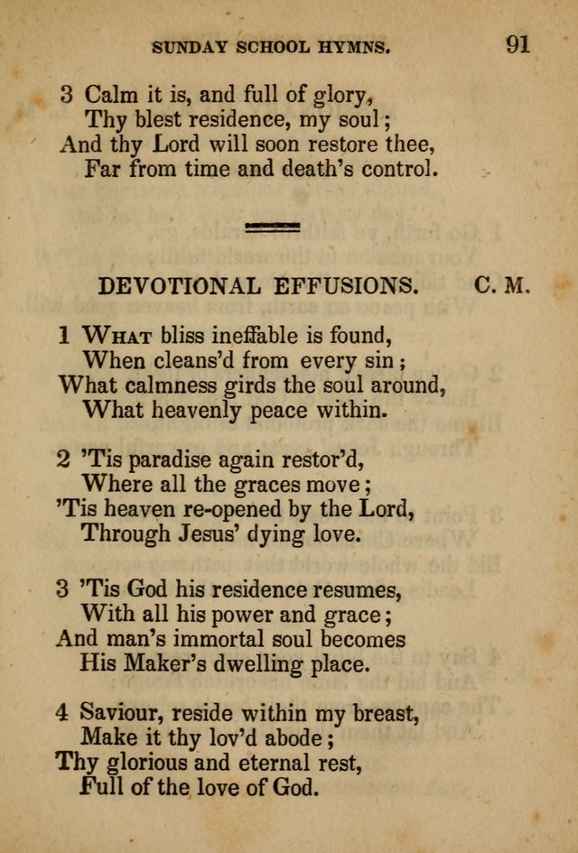 Hymns Composed for the Use of Sunday Schools, and Youthful Christians page 91