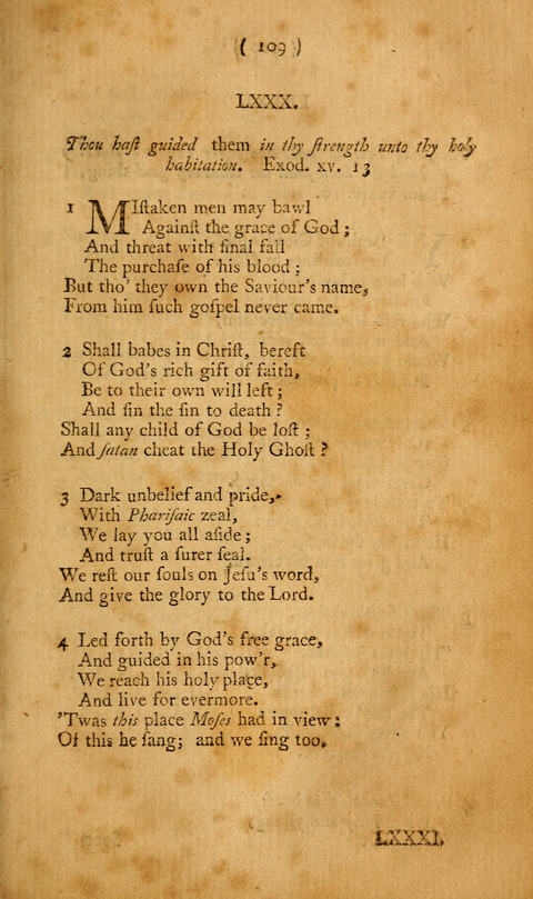Hymns, etc.: composed on various subjects (10th ed.) page 109