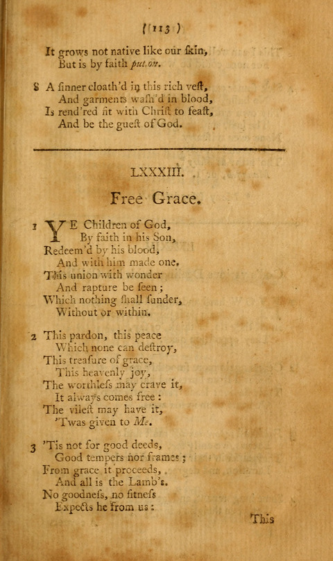 Hymns, etc.: composed on various subjects (10th ed.) page 113
