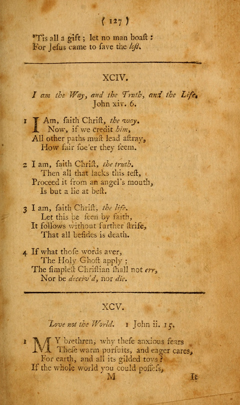 Hymns, etc.: composed on various subjects (10th ed.) page 127
