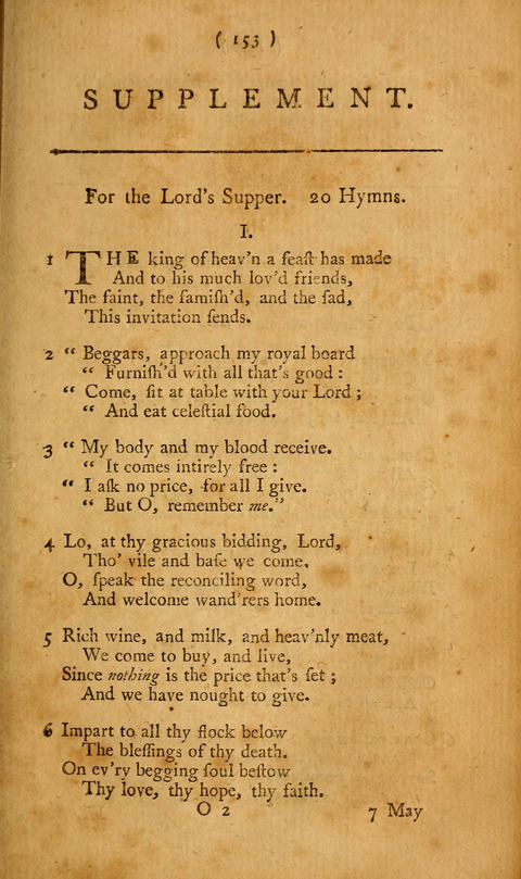 Hymns, etc.: composed on various subjects (10th ed.) page 153