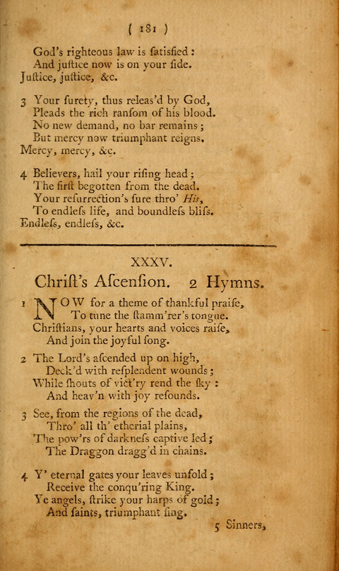 Hymns, etc.: composed on various subjects (10th ed.) page 181