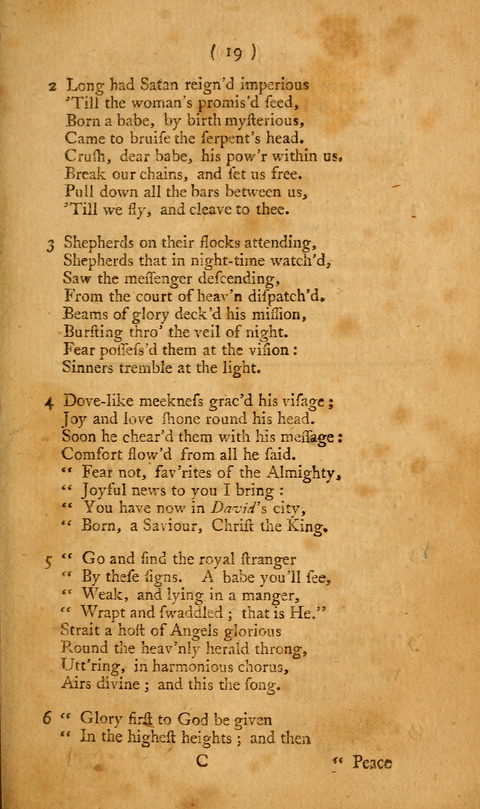 Hymns, etc.: composed on various subjects (10th ed.) page 19