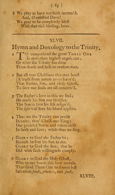 Hymns, etc.: composed on various subjects (10th ed.) page 65