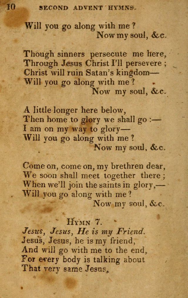 Hymns: designed for the Use of the Second advent band page 10